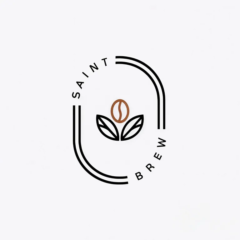 Logotipo minimalista Saint Brew
